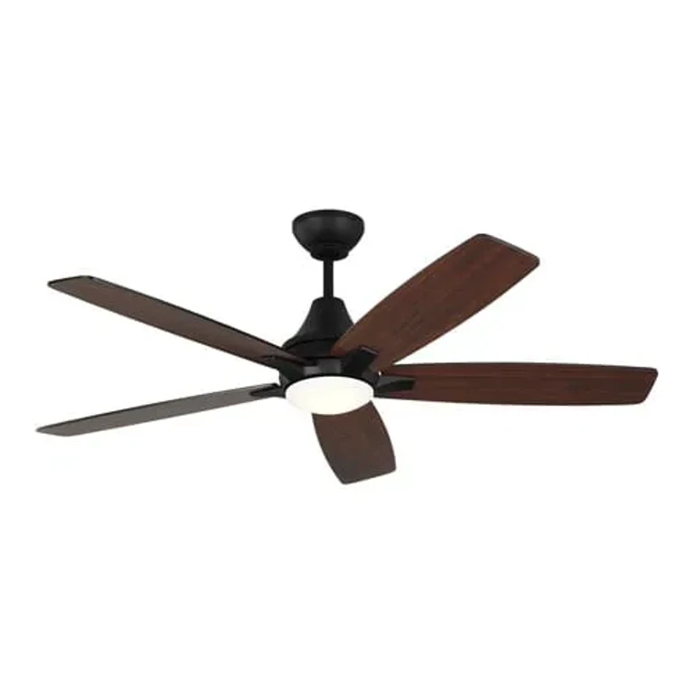 LED Lowden 52" Indoor/Outdoor Ceiling Fan in Midnight Black