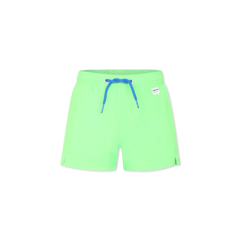 MC2 Saint Barth Green Swim Short For Boy With Logo