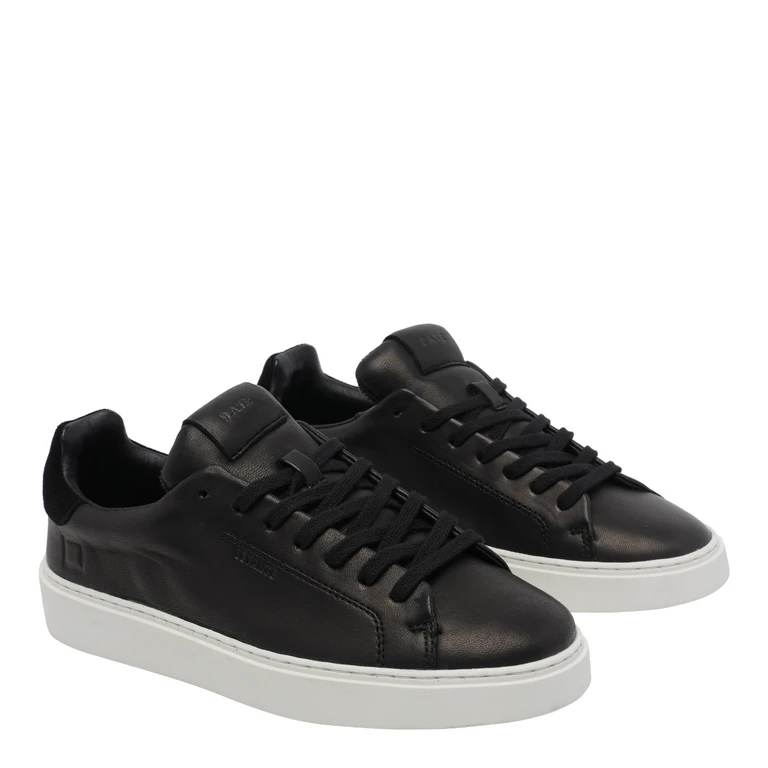 D. A.T. E. Sneakers Black Calf Leather/rubber Sole - Men