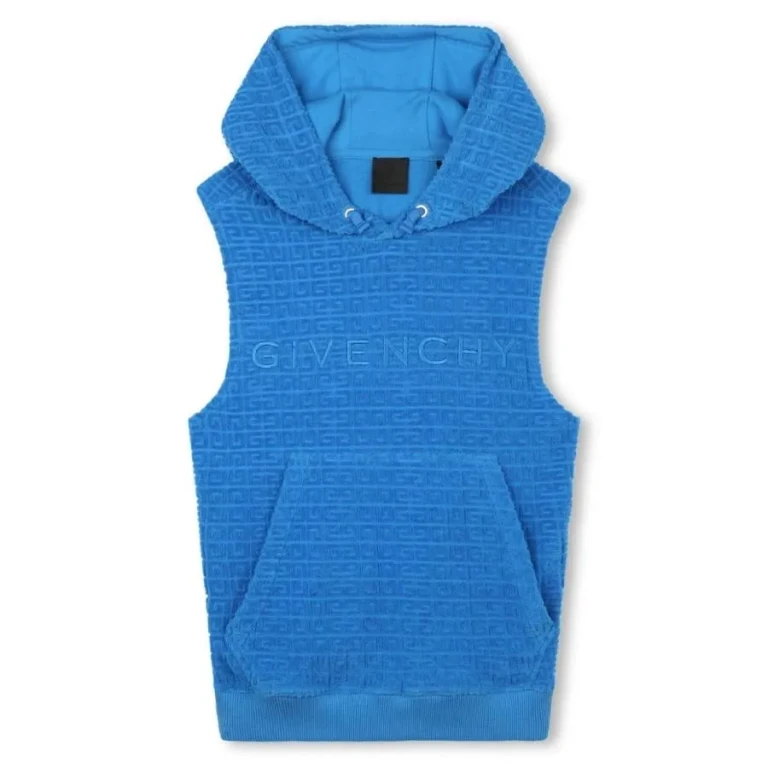 Givenchy Boys 4G Towelling Jacquard Sleeveless Hoodie