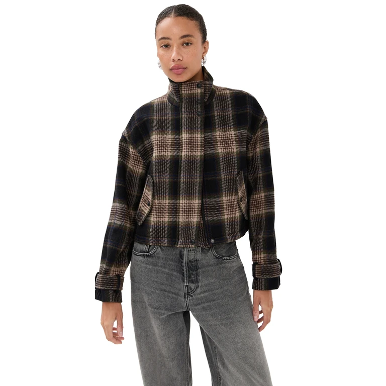 Veronica Beard Bateman Jacket Black Multi L