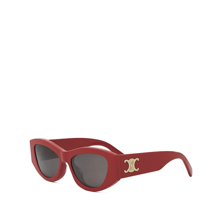 Celine Triomphe Violet Geometric Sunglasses, 55mm