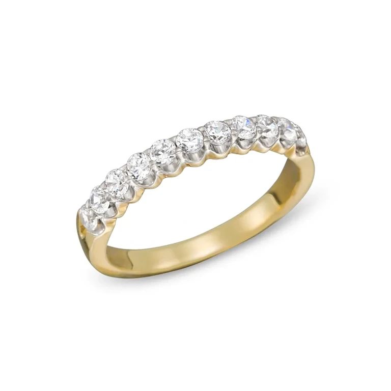 Diamond Band Ring in 14K Yellow Gold, .50 tcw