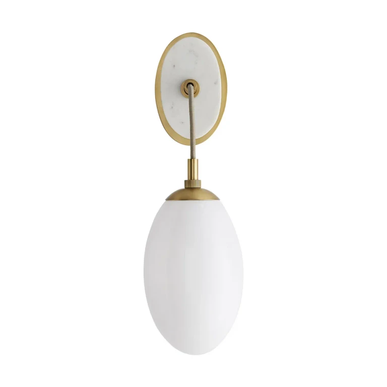 Opal One Light Wall Sconce from the Bindi Collection