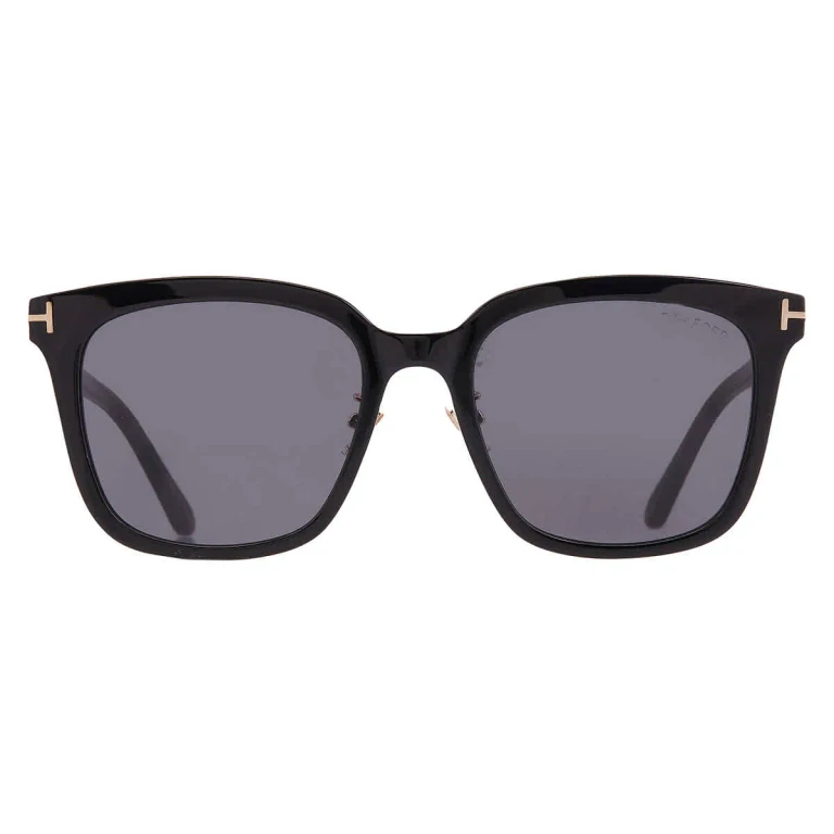 Tom Ford Smoke Square Sunglasses FT1245-K 01A 56