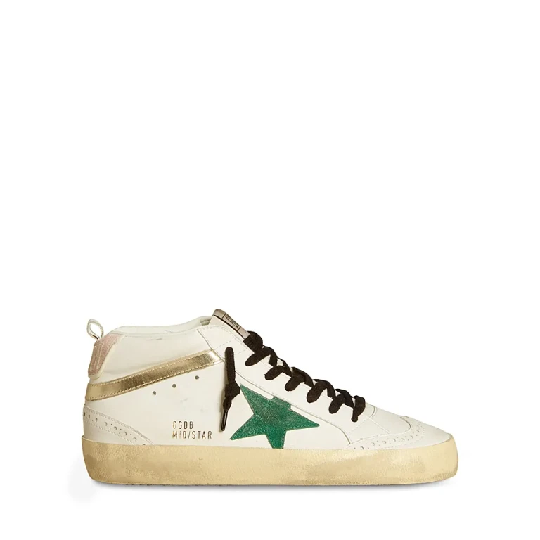 Golden Goose Unisex Mid Star Lace Up Sneakers