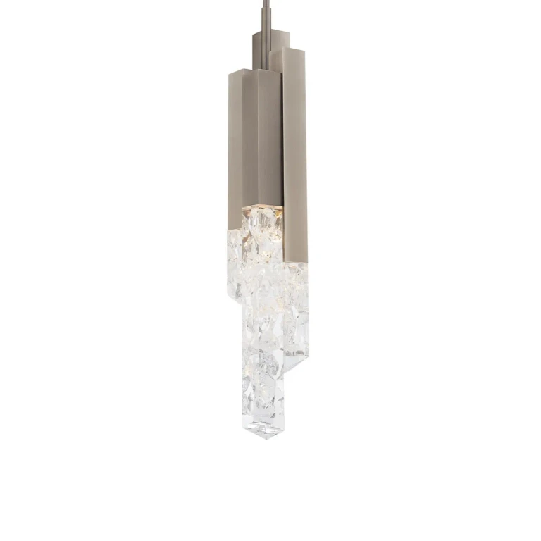 Brushed Nickel LED Mini Pendant from the Montage Collection