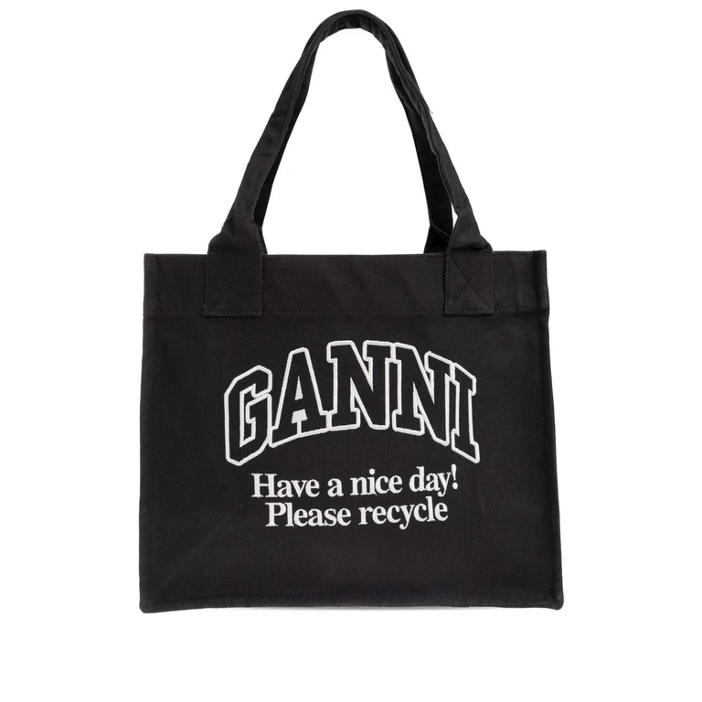 GANNI Bags Grey Recycled Cotton - Women