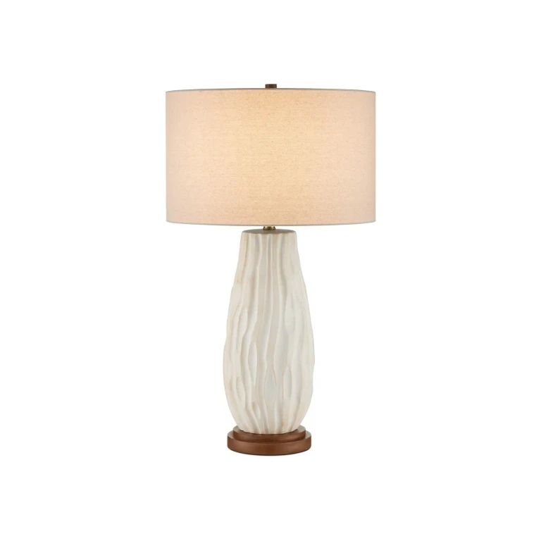 Off-White Natural Table Lamp from the Water-borne Collection