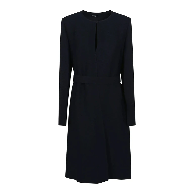 Emporio Armani Robe Au Genou - Bleu