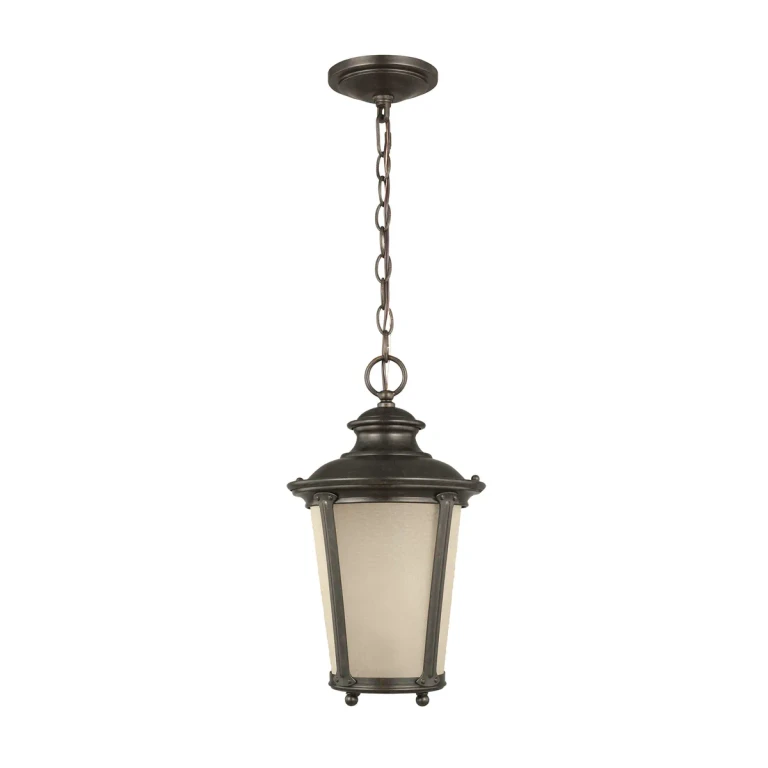 Cape May Outdoor Hanging Light in Burled Iron