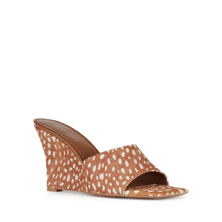 Jeffrey Campbell Women's Capital-f Calf Hair Wedge Sandals