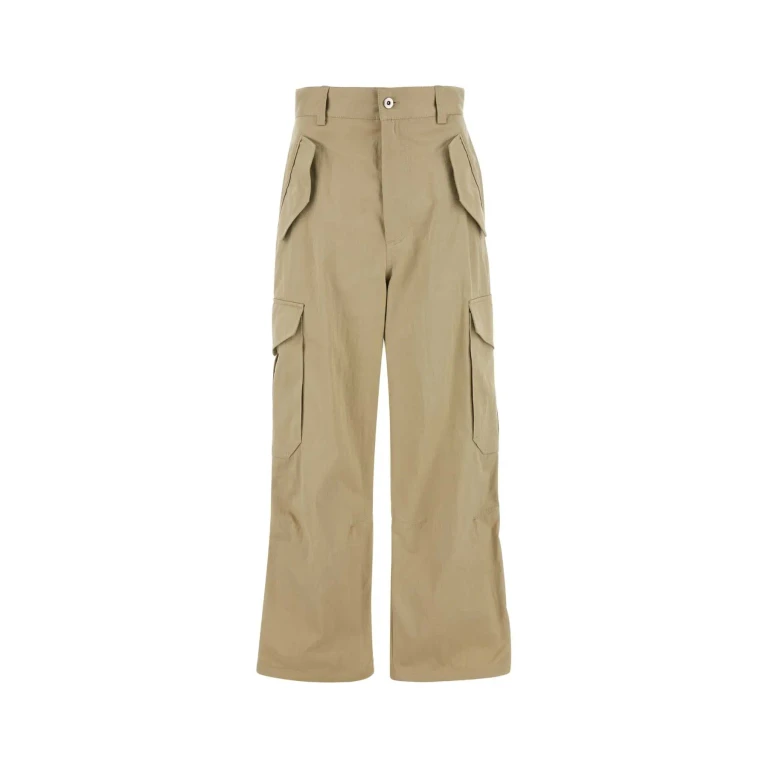 Bottega Veneta Beige Cotton Blend Cargo Pant