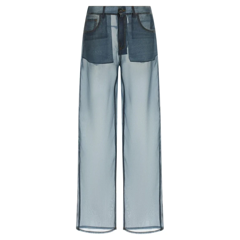 Winona Wide-Leg Silk Organza Trousers (HEW03330OR002PR002PR002)