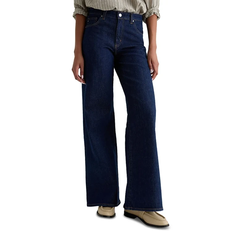 Ag Saige Mid Rise Wide Leg Jeans in Symmetry