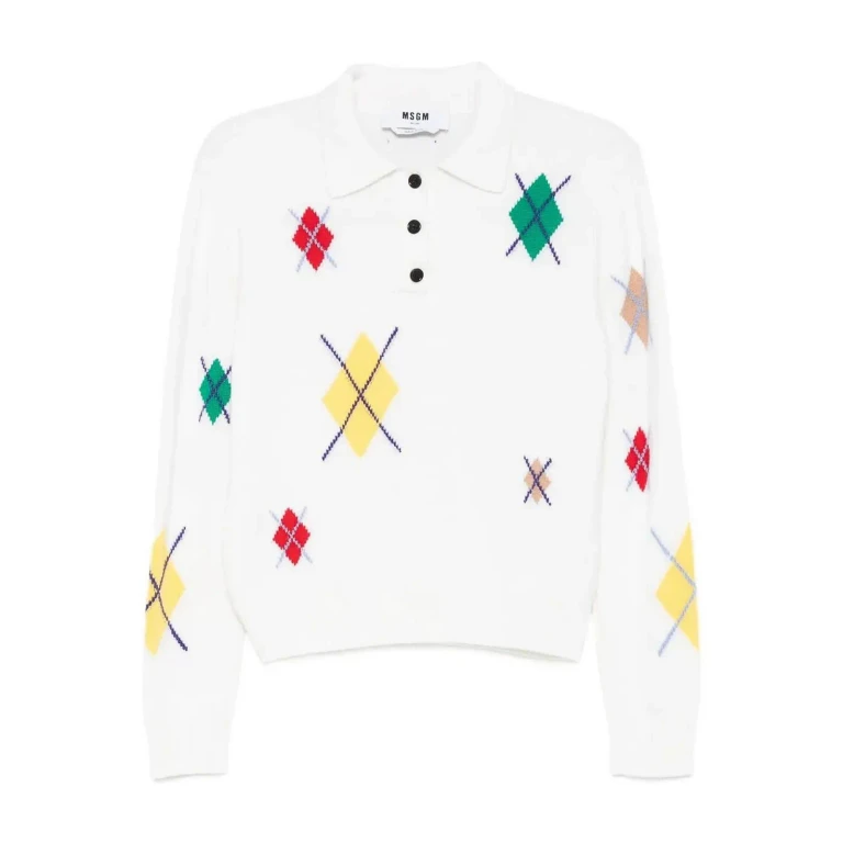 M. S.G. M. Pull Col Rond - Blanc