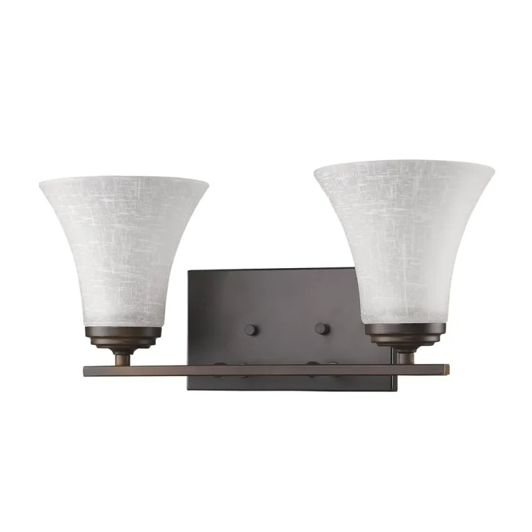 Oil Rubbed Bronze Two Light Vanity from the Union Collection