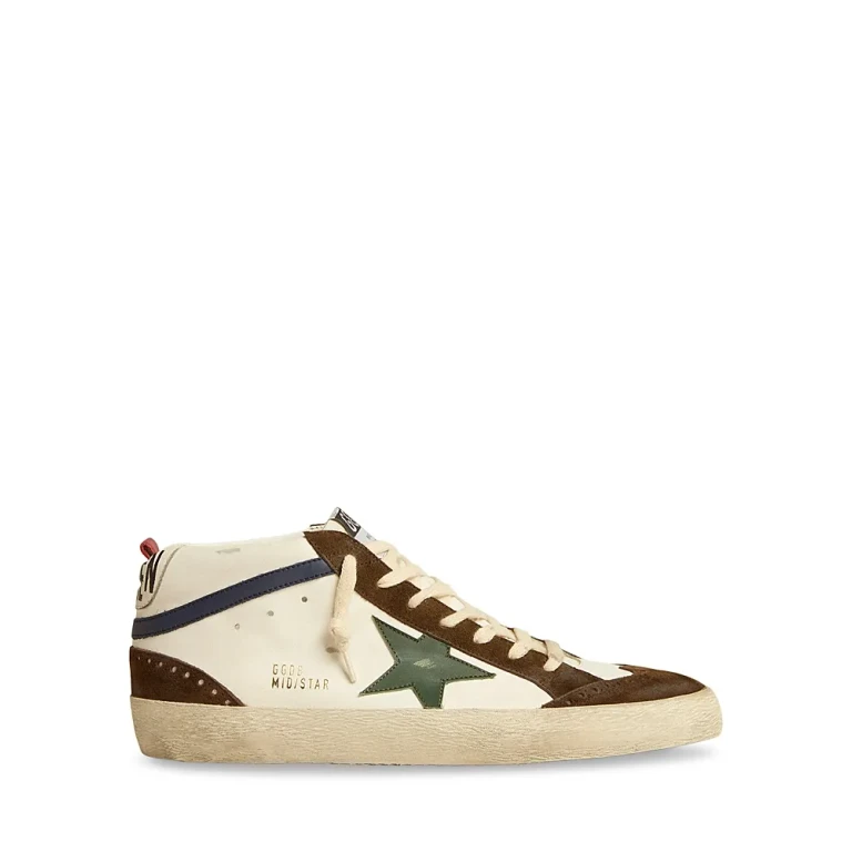 Golden Goose Men's Mid Star Leather Sneakers