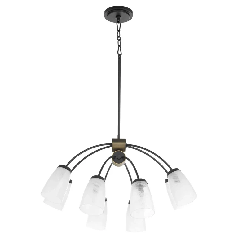 Matte Black Chandelier from the Arpeggio Collection