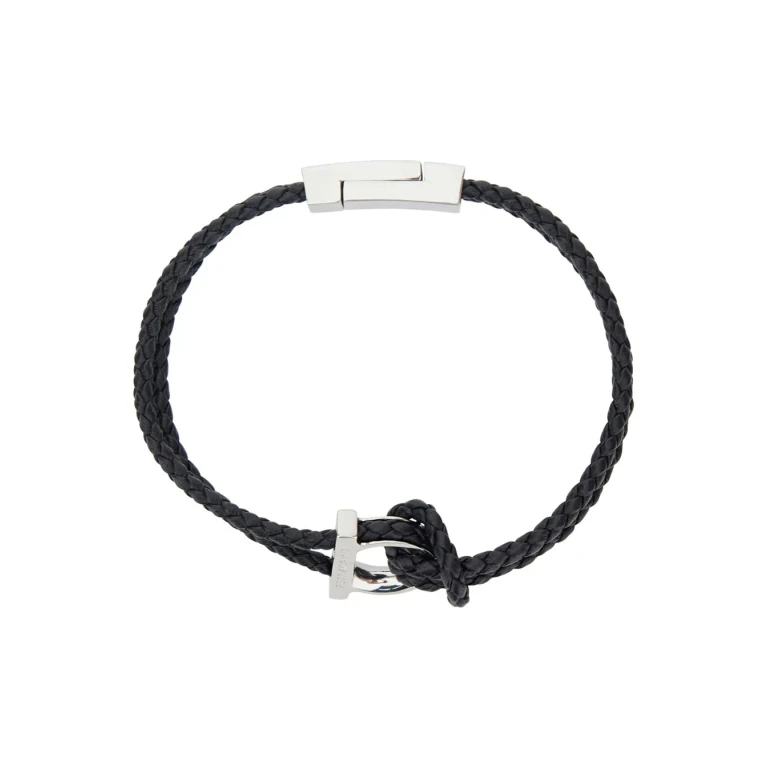 Ferragamo Gancino Pelle Intrecciata