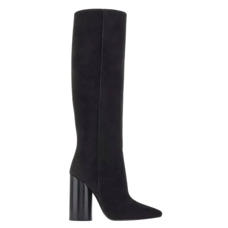 Ferragamo Oval Heel Knee-High Boots