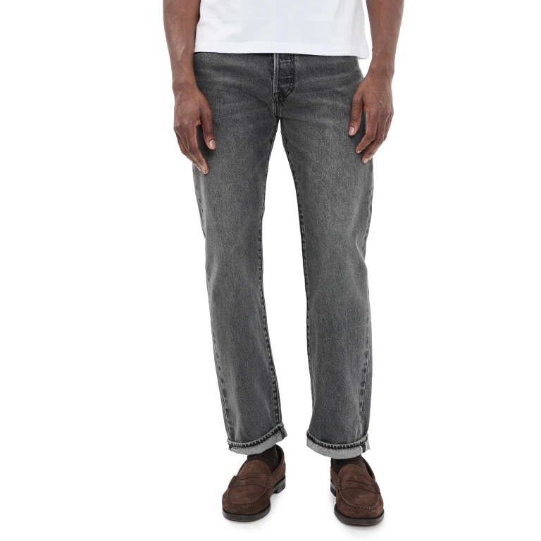 Jean Levi's 501 Relaxed Black Ash Selvedge 36