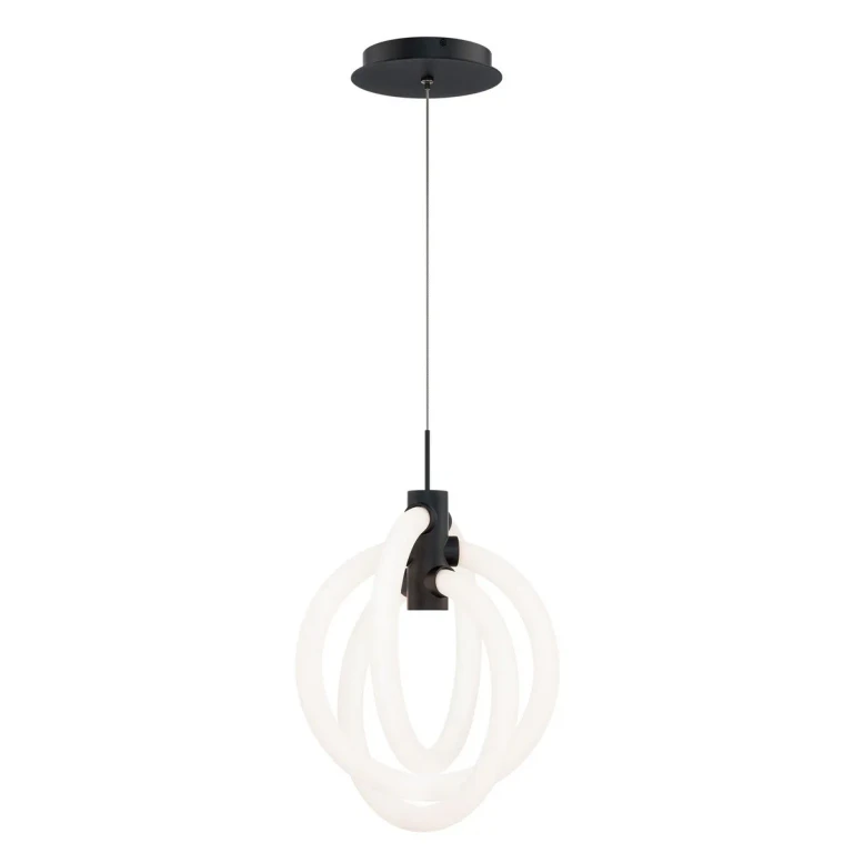Black LED Mini Pendant from the Knot Collection