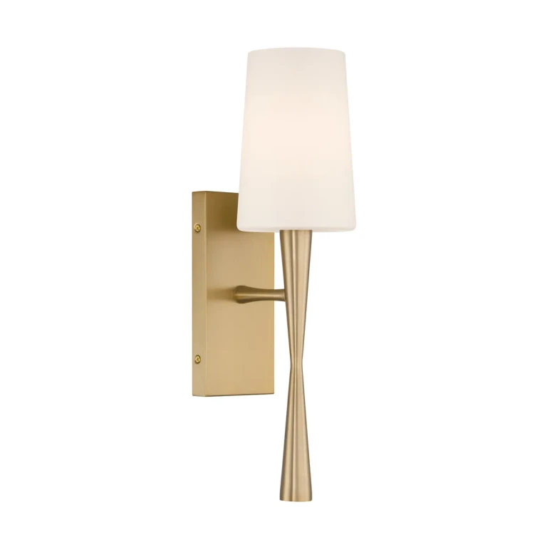Aged Brass Wall Sconce from the Trenton Collection