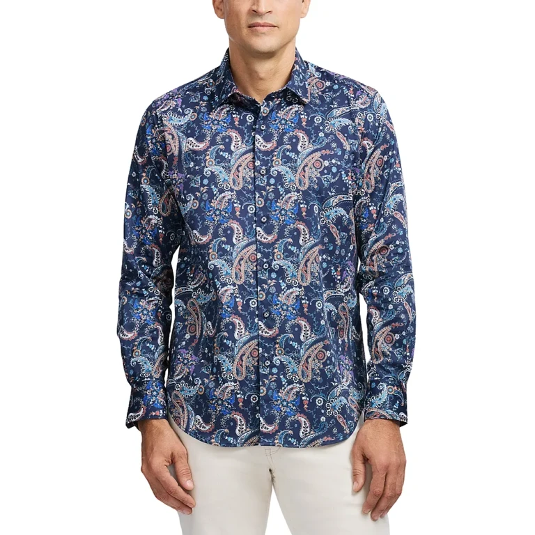 Robert Graham Chandler Printed Long Sleeve Button Front Shirt