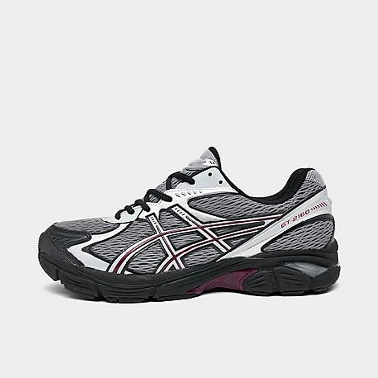 Men's ASICS GT-2160 Casual Shoes in Black/Grey/Burgundy Size: 7.5