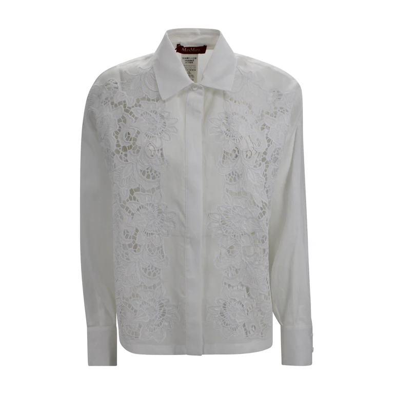 Max Mara Studio Shirts White Ramie - Women