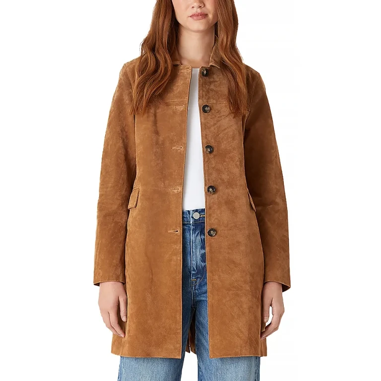 Blanknyc Real Suede Trench Coat
