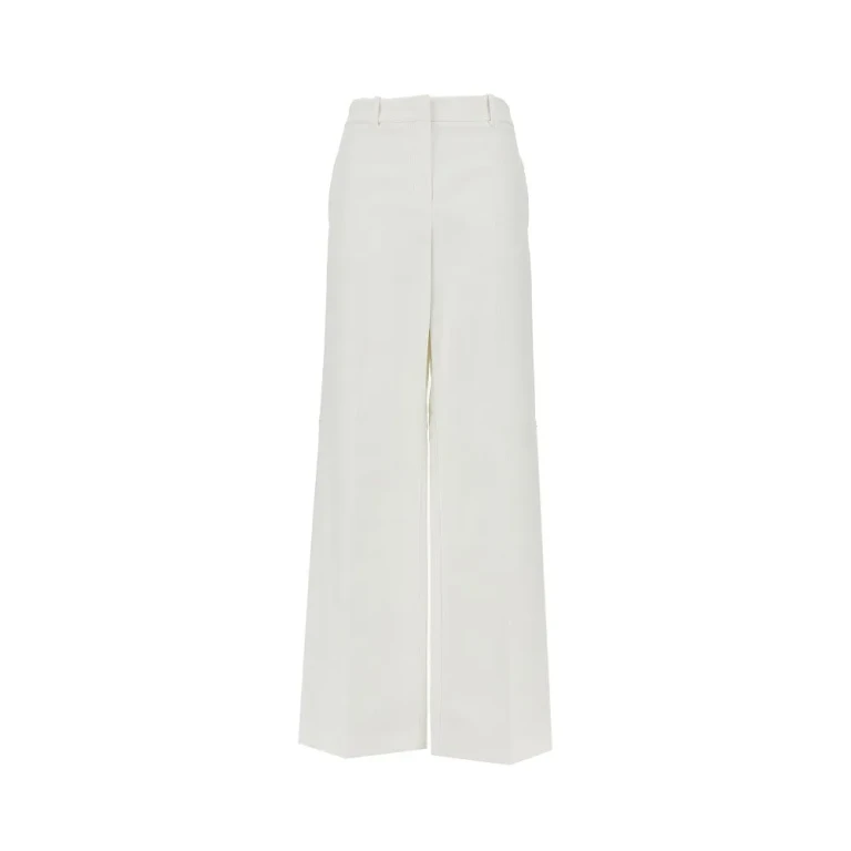 Pantalones de lona Fendi con cordón en la pierna, mujer 42