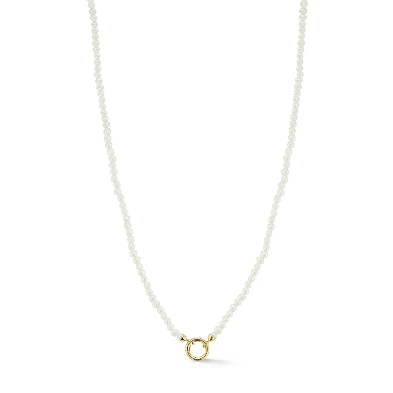 Moon & Meadow 14K Yellow Gold Cultured Freshwater Pearl Necklace, 17