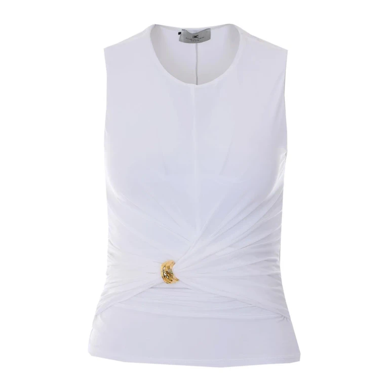 Elisabetta Franchi Top - Blanc