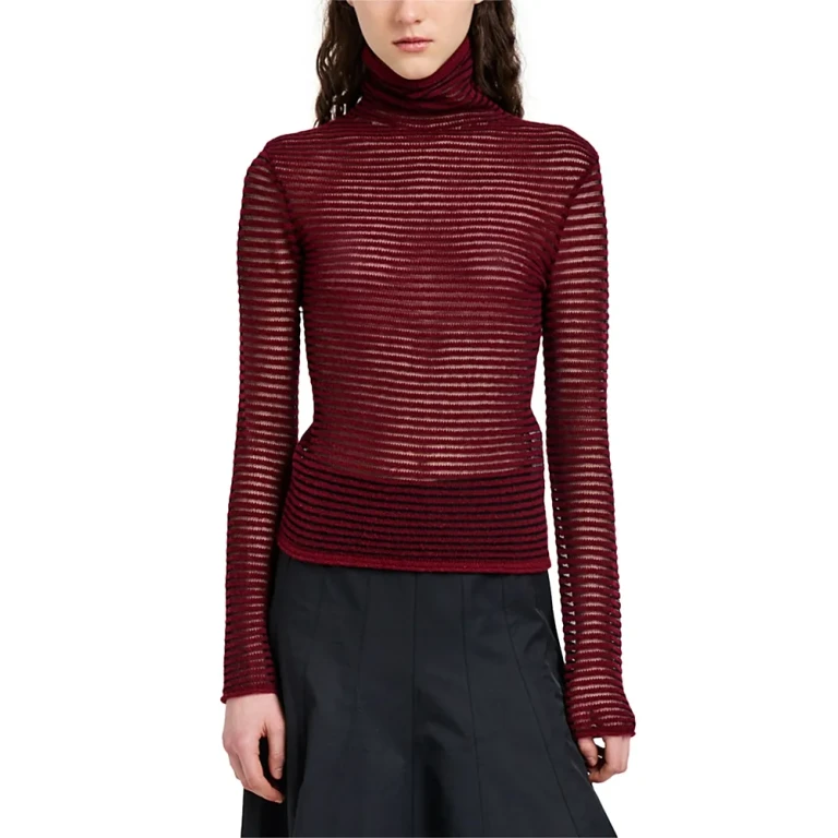 Proenza Schouler White Label Hailey Stripe Roll Neck Sweater