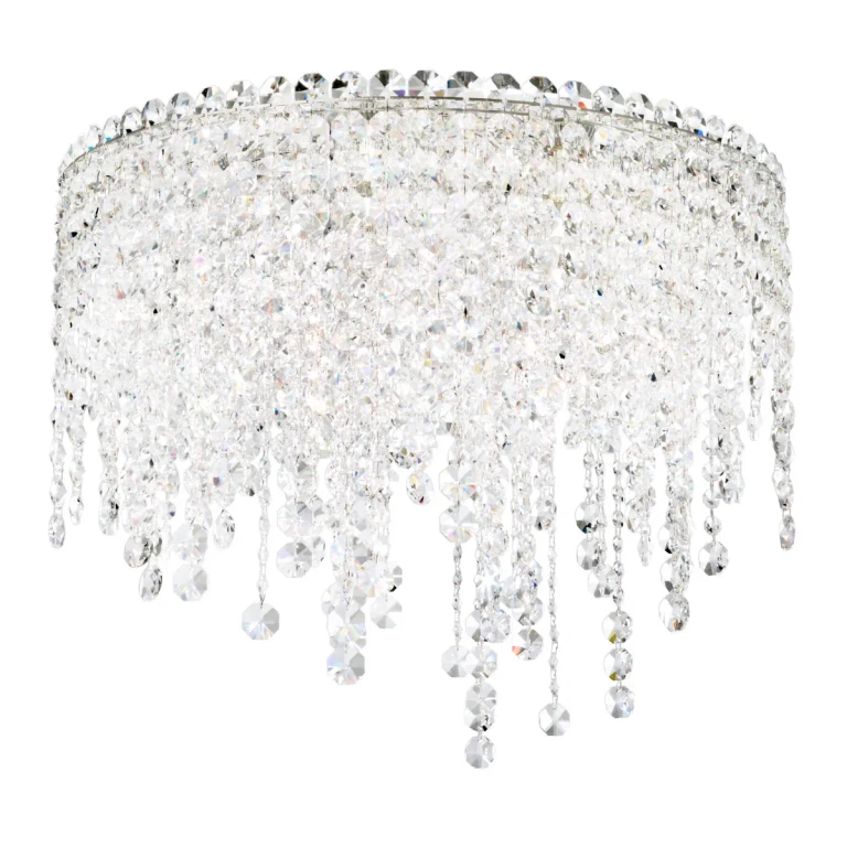 Chantant 5-Light Flush Mount Ceiling Light in Stainless Steel