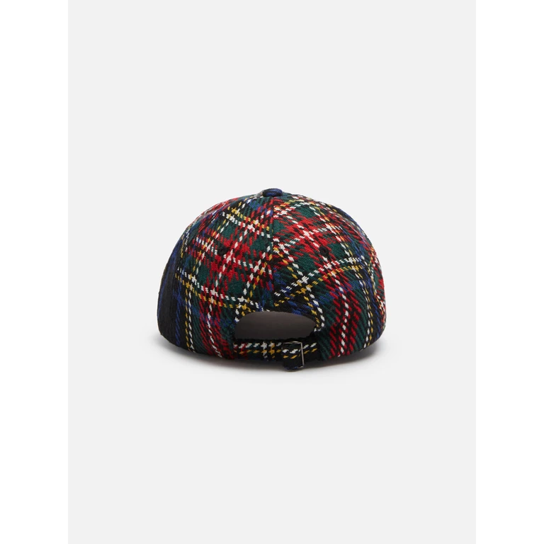 Mc2 Saint Barth Baseball Cap With Tartan Print St. Barth Embroidery Hat - Unisex