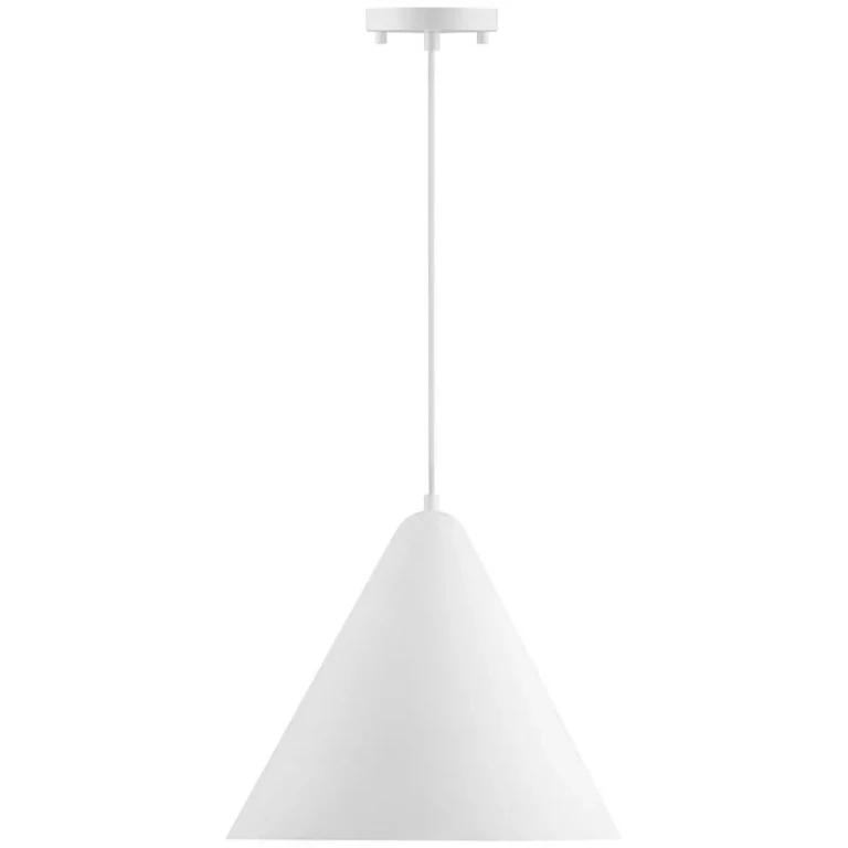 Matte White LED Pendant from the Ford Collection