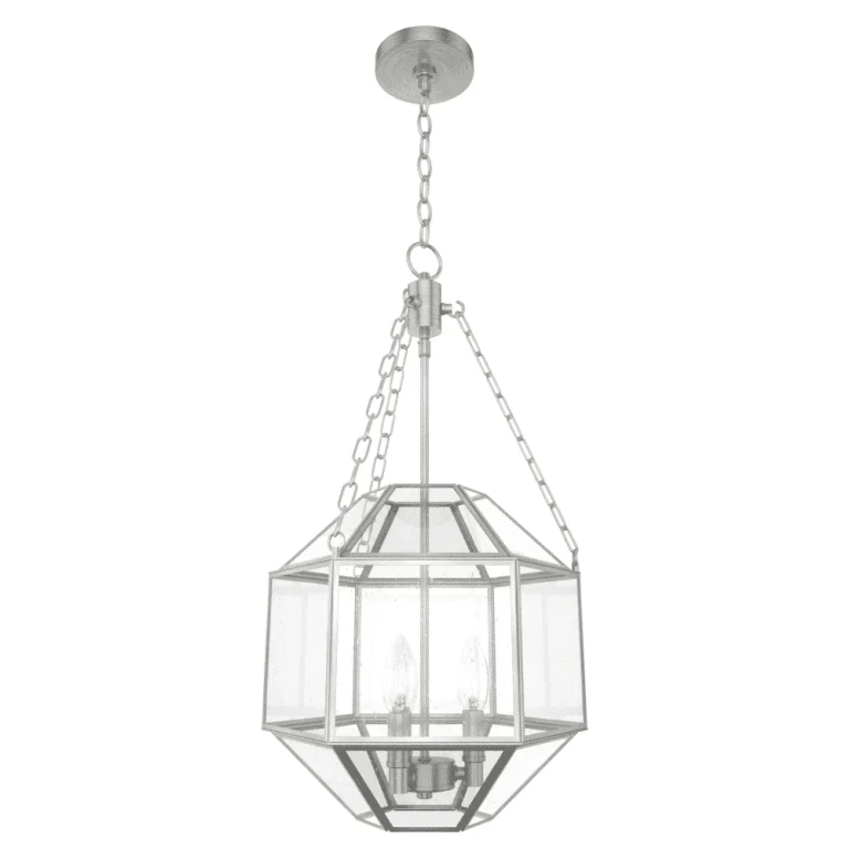 Hunter Indria 3-Light Pendant in Brushed Nickel