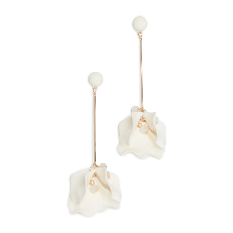 SHASHI Petunia Earrings Gold One Size