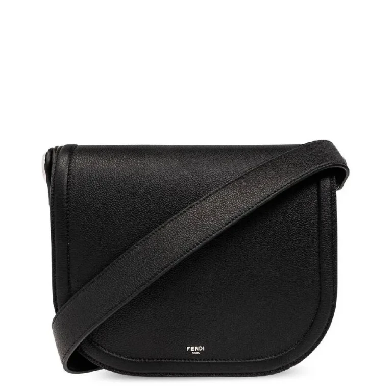Fendi Roma Chiodo Leather Messenger Bag
