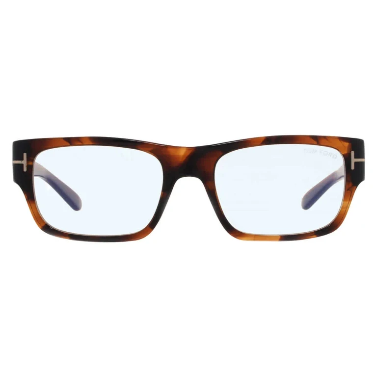 Tom Ford Blue Light Block Rectangular Mens Eyeglasses FT6034-B 056 54