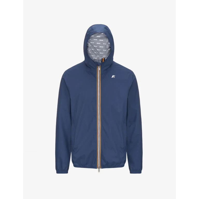 Kway Jack Stretch Dot Blue Polyester Jacket - Men