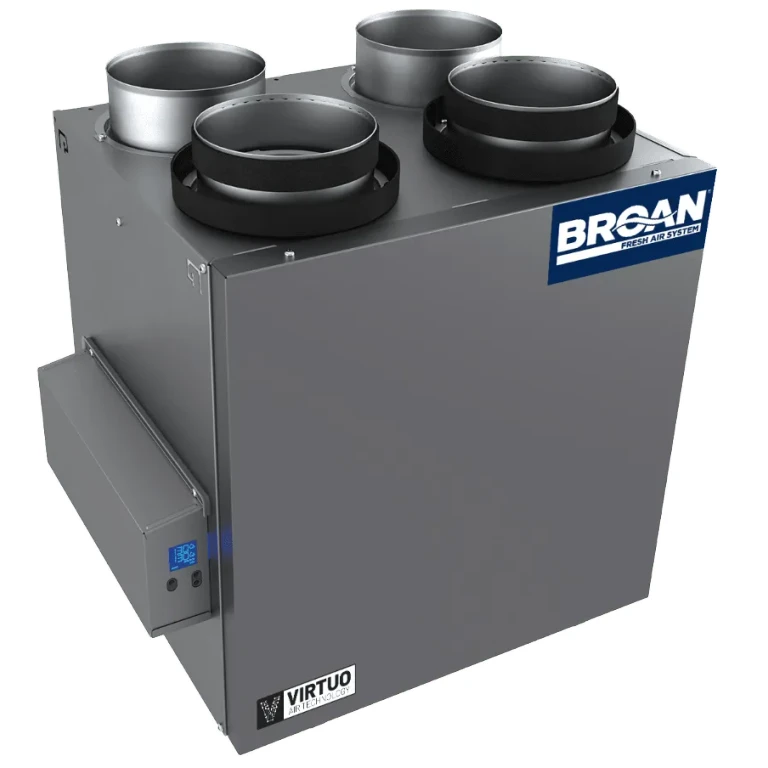 Broan B130E65R AI Series 130 CFM Energy Recovery Ventilator - Top Ports