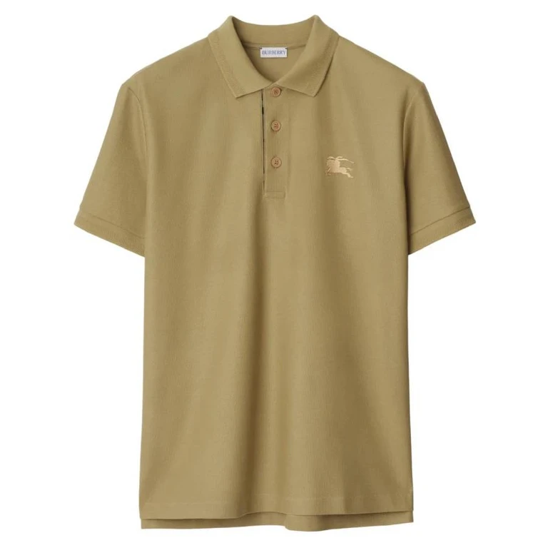 Burberry Equestrian Knight Motif Cotton Polo Shirt