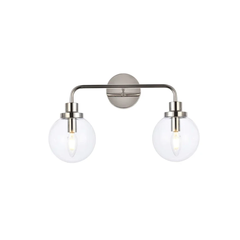 Polished Nickel Two Light Bath from the Hanson Collection