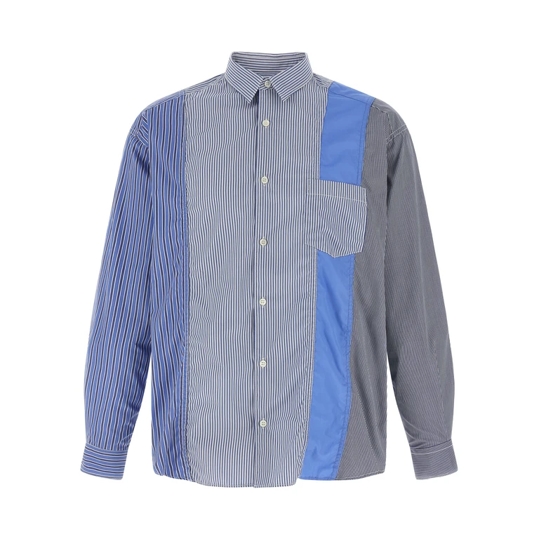 Comme des Garçons Blue Cotton Blouse - Men