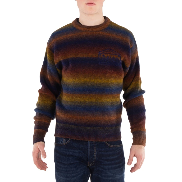Aries Mens Multi Boucle Space Knit Sweater