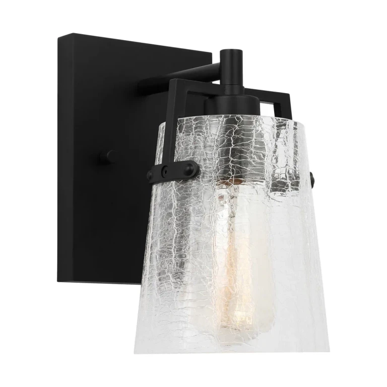 Midnight Black Wall Sconce from the Crofton Collection